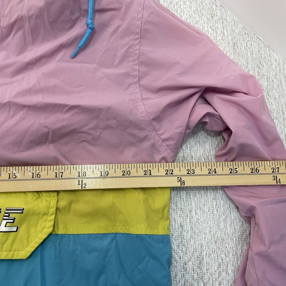 Odd Future Mens M Neon Colorblock Pink Yellow Blue Anorak Jacket ** READ** - Picture 5 of 8